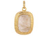 Pave Diamond & Golden Rutile Pendant, Handmade Rutile Pendant, (DPM-1274)